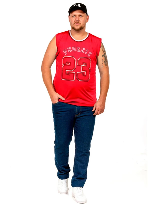 Decoy - Regata Machão Fitness Masculina Vermelho 2