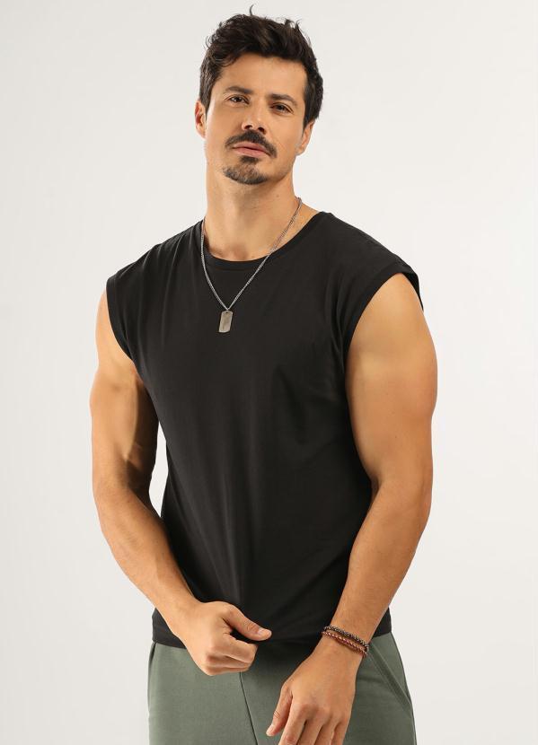 Just Basic - Regata Machão Masculina Preto