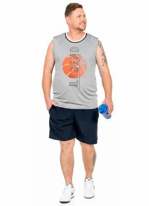 Decoy - Regata Machão Plus Size Basketball Cinza - DECOY