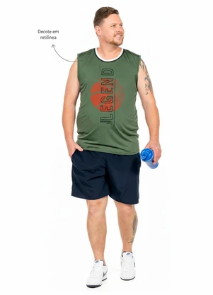 Decoy - Regata Machão Plus Size Basketball Verde - DECOY