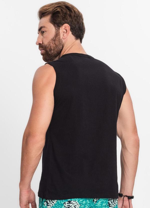 Rovitex - Regata Masculina Básica Preto 2