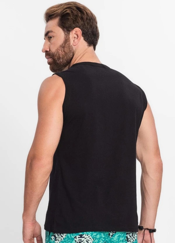 Rovitex - Regata Masculina Básica Preto 2