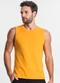 Diametro - Regata Masculina Meia Malha Laranja - variação: Amarelo