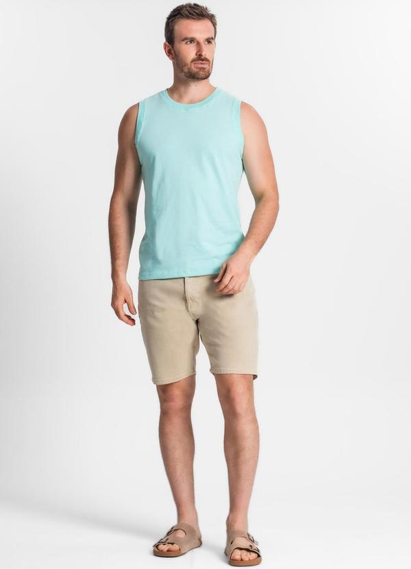 Diametro - Regata Masculina Básico Meia Malha Azul 3