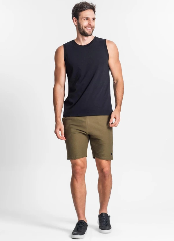 Diametro - Regata Masculina Básico Meia Malha Preto 3