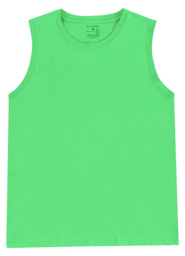 Diametro - Regata Masculina Básico Meia Malha Verde