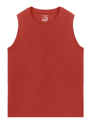 Diametro - Regata Masculina Básico Meia Malha Vermelho - DIAMETRO