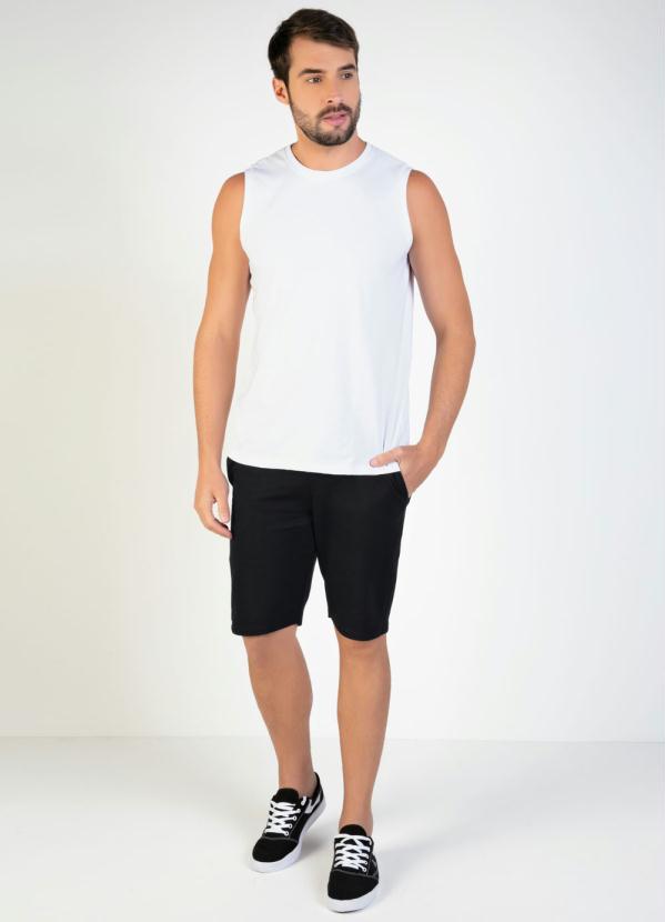 Basicamente - Regata Masculina Branca 3