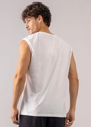 Just Basic - Regata Masculina Branco - JUST BASIC