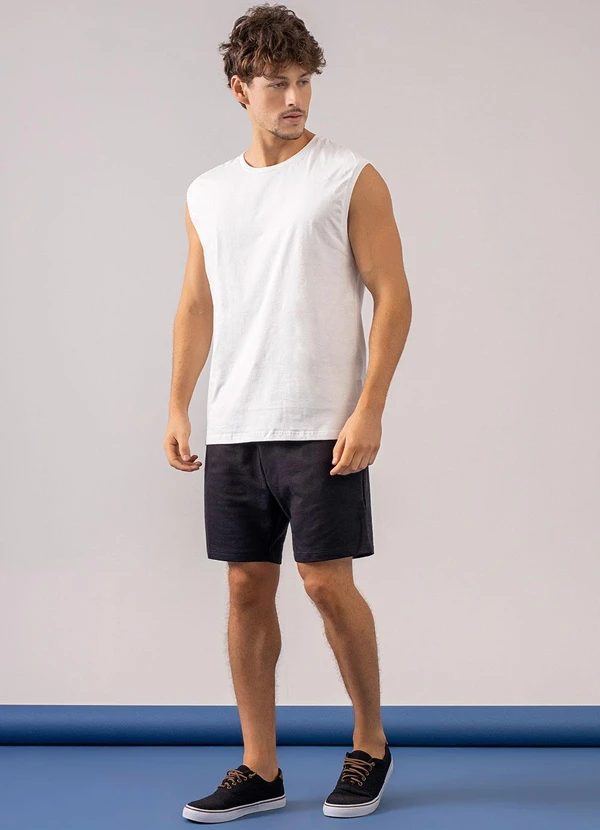 Just Basic - Regata Masculina Branco 3