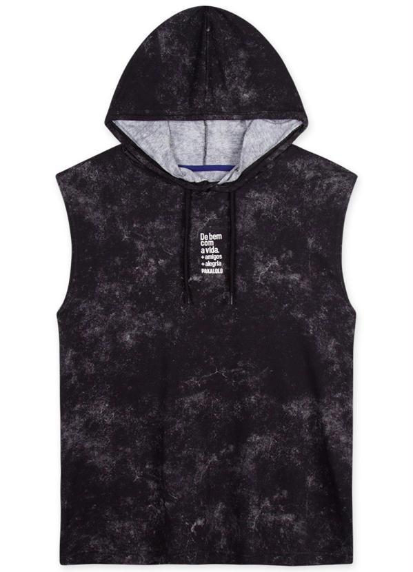 Pakalolo - Regata Masculina com Capuz Preto