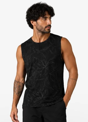 Diametro - Regata Masculina Cotton Leve Estampada Preto - DIAMETRO