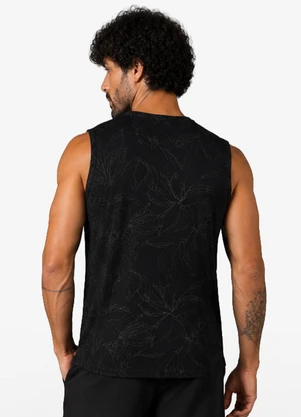 Diametro - Regata Masculina Cotton Leve Estampada Preto - DIAMETRO