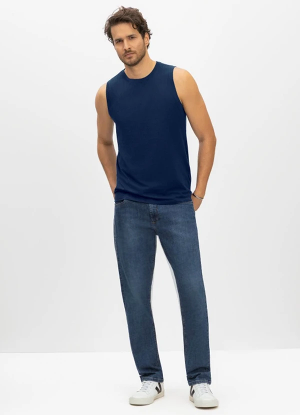 Essendi - Regata Masculina em Malha Azul