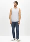 Essendi - Regata Masculina em Malha Azul - variação: Branco
