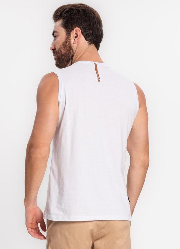 Diametro - Regata Masculina em Meia Malha Branco 2