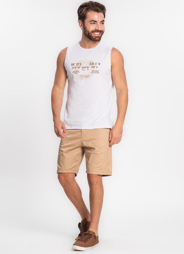 Diametro - Regata Masculina em Meia Malha Branco 3