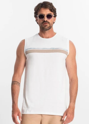 Diametro - Regata Masculina em Meia Malha Branco - DIAMETRO