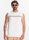 Diametro - Regata Masculina em Meia Malha Branco - variação: Branco