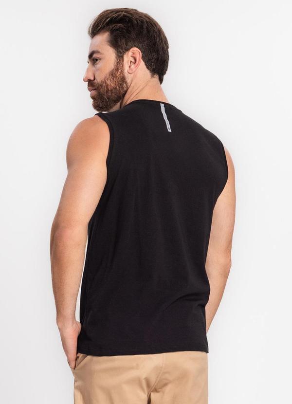 Diametro - Regata Masculina em Meia Malha Preto 2