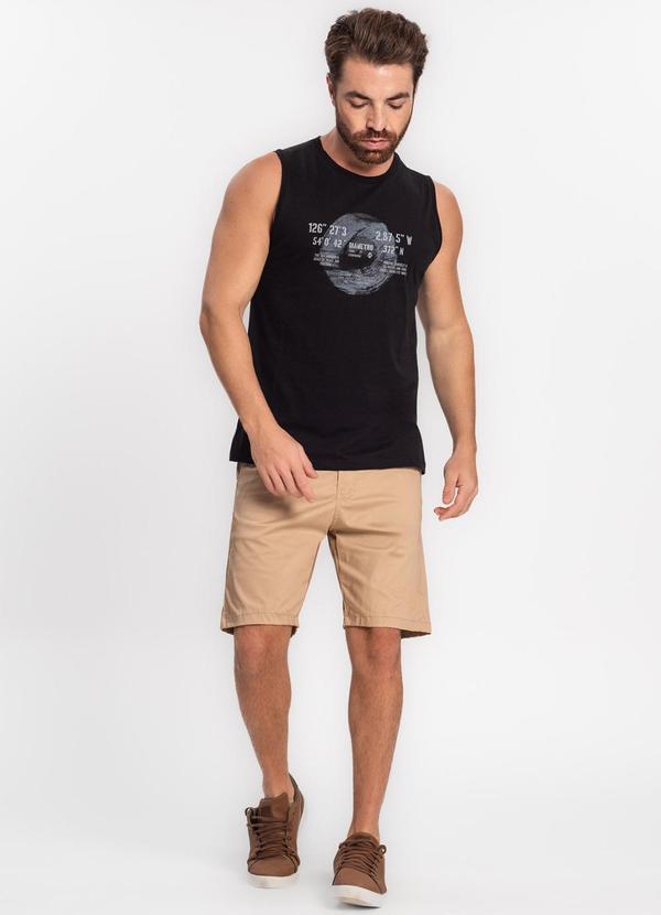 Diametro - Regata Masculina em Meia Malha Preto 3