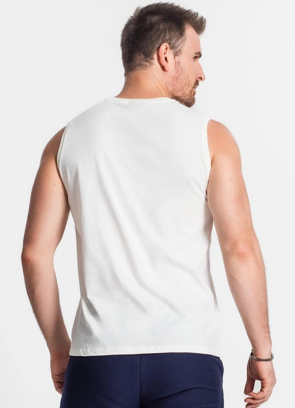 Diametro - Regata Masculina Estampada Bege 2