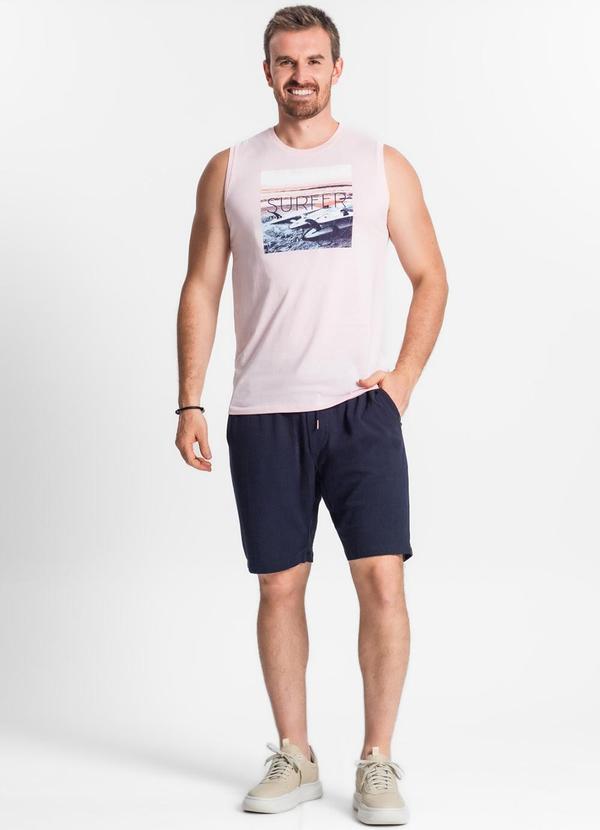 Diametro - Regata Masculina Estampada Rosa 3