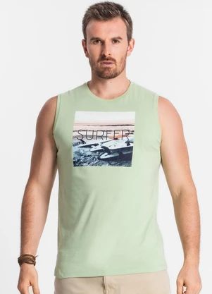 Diametro - Regata Masculina Estampada Verde - DIAMETRO