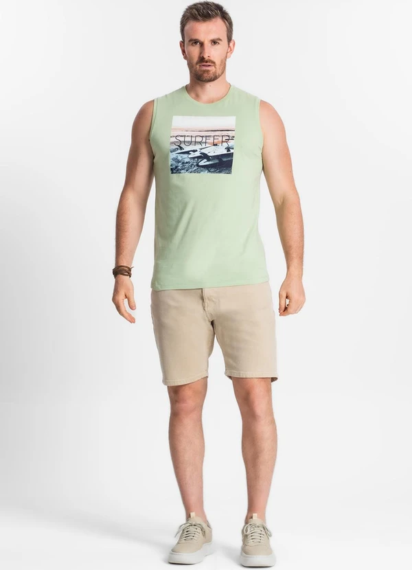 Diametro - Regata Masculina Estampada Verde 2