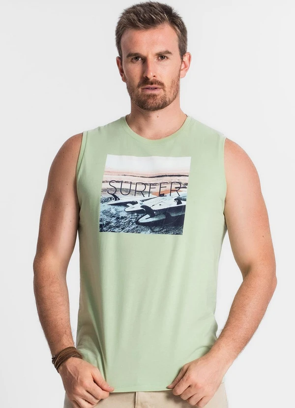 Diametro - Regata Masculina Estampada Verde 3