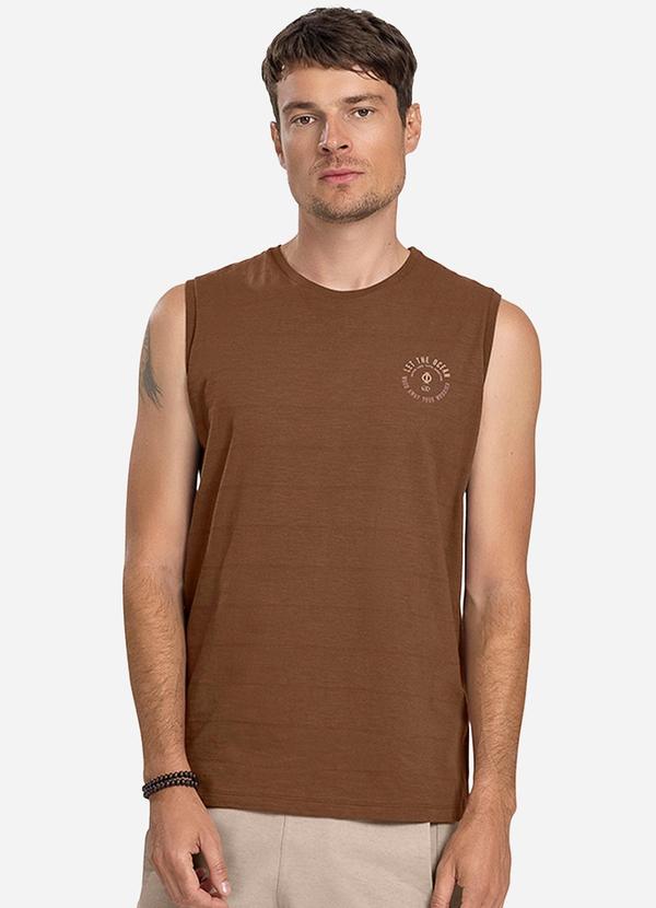 Diametro - Regata Masculina Marrom