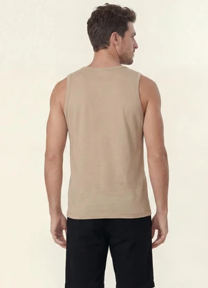 Diametro - Regata Masculina Meia Malha Bege - DIAMETRO