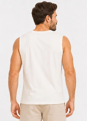 Diametro - Regata Masculina Meia Malha Bege - DIAMETRO