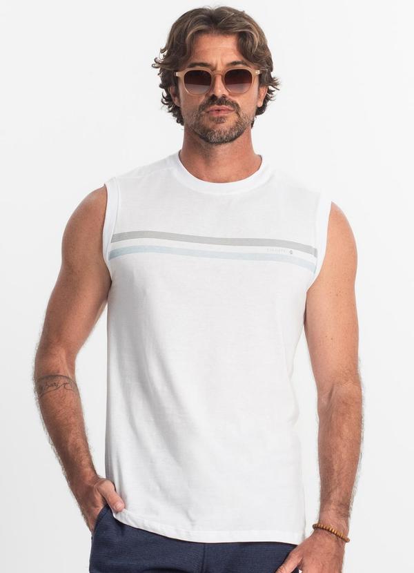 Diametro - Regata Masculina Meia Malha Branco 1