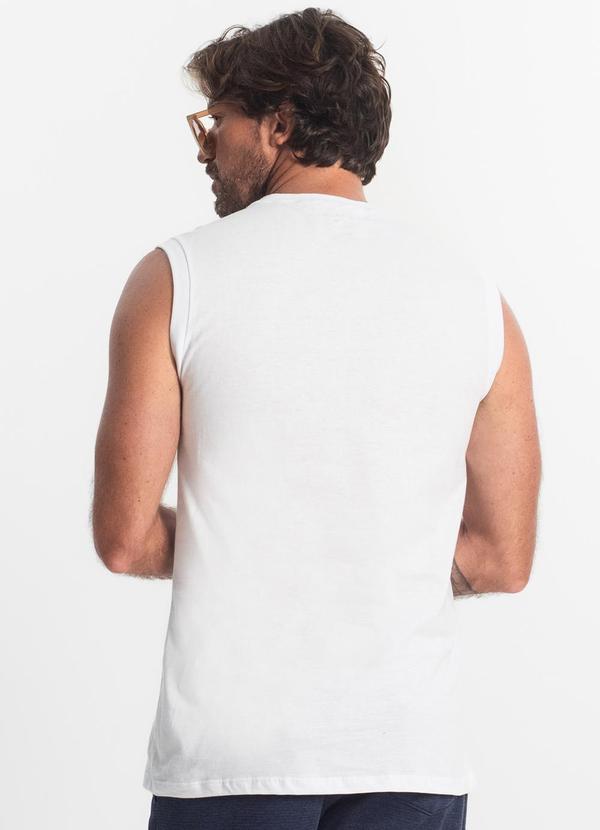 Diametro - Regata Masculina Meia Malha Branco 2