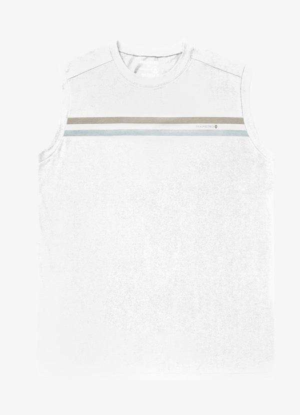Diametro - Regata Masculina Meia Malha Branco 4