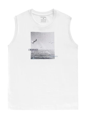 Diametro - Regata Masculina Meia Malha Branco - DIAMETRO
