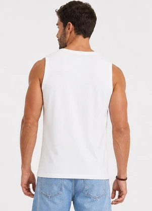 Diametro - Regata Masculina Meia Malha Branco - DIAMETRO
