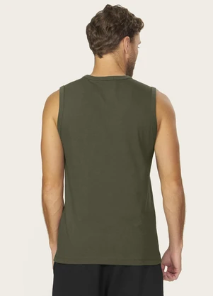 Diametro - Regata Masculina Meia Malha com Estampa Verde - DIAMETRO