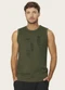 Diametro - Regata Masculina Meia Malha com Estampa Bege - variação: Verde