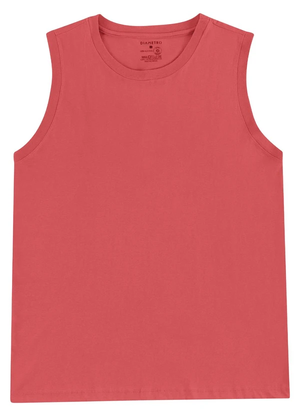 Diametro - Regata Masculina Meia Malha Laranja