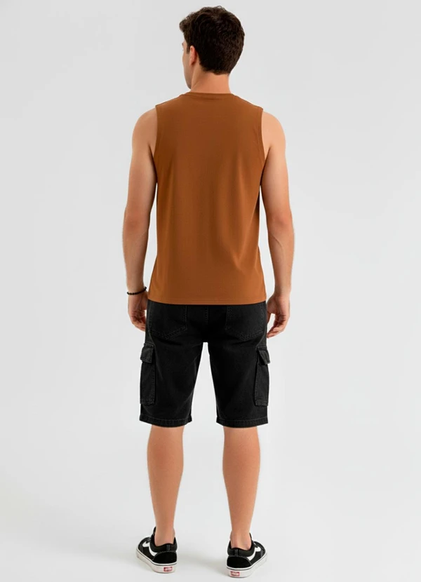 The Philippines - Regata Masculina Meia Malha Marrom 2