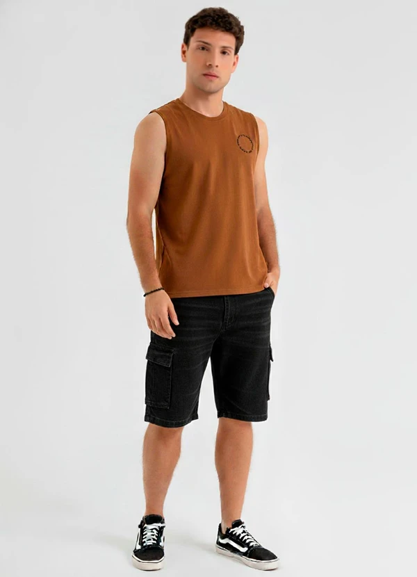 The Philippines - Regata Masculina Meia Malha Marrom 3