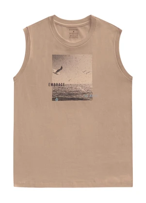 Diametro - Regata Masculina Meia Malha Marrom - DIAMETRO