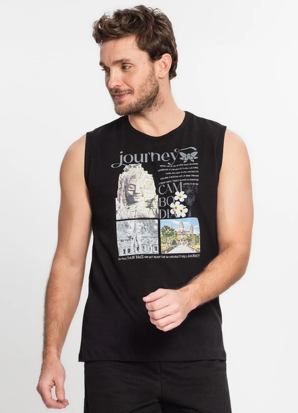 Rovitex - Regata Masculina Preto 3