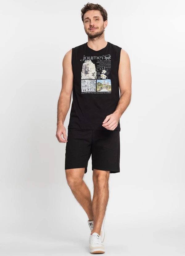 Rovitex - Regata Masculina Preto 4