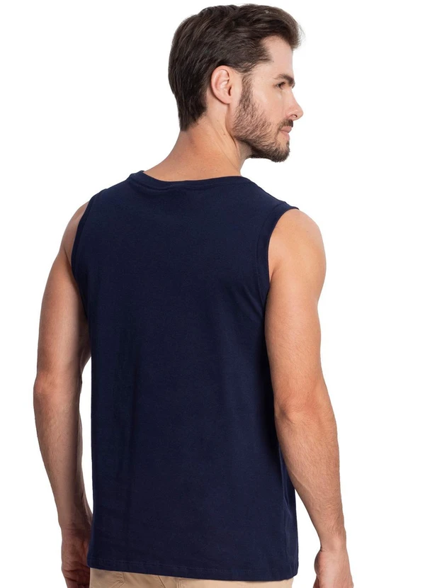 Diametro - Regata Meia Malha Masculina Azul 6