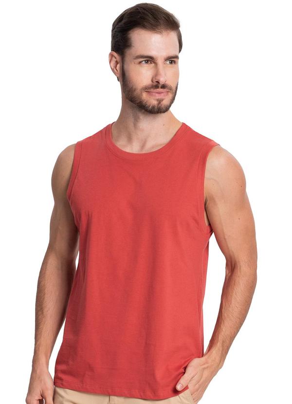 Diametro - Regata Meia Malha Masculina Marrom 1