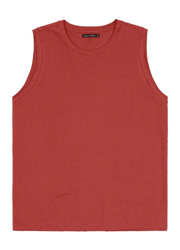 Diametro - Regata Meia Malha Masculina Marrom 4