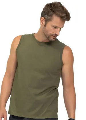 Diametro - Regata Meia Malha Masculina Verde - DIAMETRO